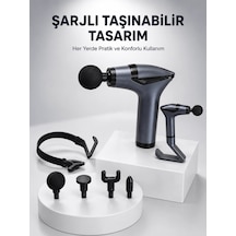 3in1 Fonksiyonel Şarjlı Masaj Aleti Ayak Yüz Vücut Masajı Yeni Nesil Açık Lacivert