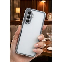 Samsung Galaxy S24 Uyumlu 3d Kamera Korumalı Şeffaf Tasarım Bumper Kılıf