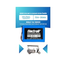 Rebat Su 58000 Batarya Standart Kapasite Lifepo4 72v 30ah Elektrikli Motosiklet Bataryası