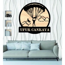 Kişiye Özel Paraşüt Temalı Ahşap Duvar Tablo