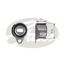 GATES T41157 TRİGER EKSANTRİK GERGİ RULMANI R11 FLASH EXPRESS KAN