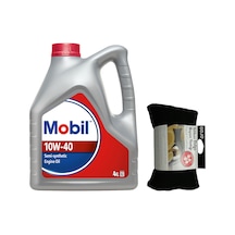 Mobil 10W-40 Motor Yağı 4 L + Seyahat Boyun Yastığı