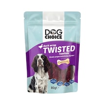 Dog Choice Kalsiyumlu Ördek Sargılı Çiğ Deri Köpek Ödül Maması 80g