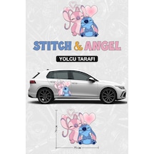 Stıtch Ve Angel Yan Gövde Kaplama Sticker Yolcu - 864812265