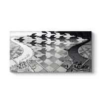 Mc Escher - Gece Ve Gündüz Tablosu 160 X 80
