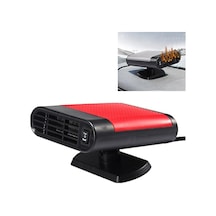 Rogfer Araç Isıtıcısı Sıcak Soğuk Fan Ön Cam Cam Buğu Çözücü Dc 12v, Sıradan Model Kırmızı