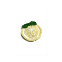 El Yapımı Limon İşlemeli Örgülü Çıtçıtlı Toka Sarı