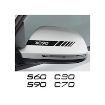 S60 Volvo Araba Ayna Sticker Yapıştırması