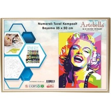 Artebella Numaralı Tuval Kompozit Boyama Antb0006 "marilyn Monro