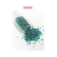 Kesme Cam Boncuk 2mm - 20 Gram - Şeffaf Çam Yeşili -bnc332