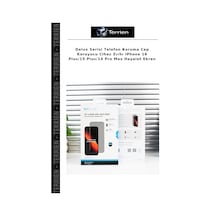 Delux Serisi Telefon Koruma Cep Koruyucu Cihaz ZırhıApple iPhone Uyumlu 16 Plus/15 Plus/14 Pro Max Hayalet Ekran