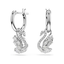 5759942 Swarovski Küpe Swan:pe Mn Hoop Xxs Whıte/rhs Metalik