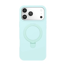Newface Apple İphone 17 Pro Regal Magsafe Standlı Kapak - Su Yeşili