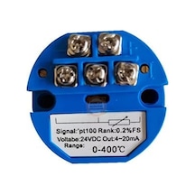 Rtd Pt100 Dc 24v 4-20ma Sıcaklık Sensör Verici Çevirici Modül/ 0-400 Derece