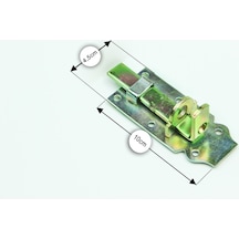 Bahçe Kapısı Emniyet Sürgü 4.5x10 Cm 12 Adet