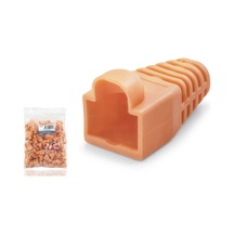 Rj45 Konnektör Papuç - 100 Adet Turuncu / Ekonomik Poşet Paket Nd2432