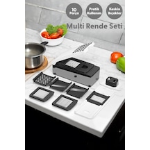 Tohana Multi Rende Seti - Pratik Sebze Meyve Dilimleyici Doğrayıcı 10 Parça Set Diğer