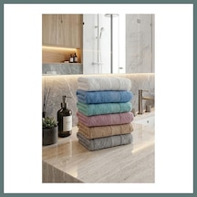 Bezos 12 Adet Karışık Kadife El Havlusu - 45 X 85 Cm Spa Ve Otel Havlusu Ventra X Cm Spa Ve Otel Havlusu