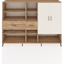 Hyperion Dolap 10 Raflı 2 Çekmeceli 2 Kapaklı 220x44x163 Çam-ayta Çam-aytaşı/çam