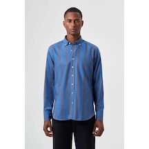 Bisse Erkek Regular Fit Paşa Yaka Gömlek A.mavi Gm23k232022 D33 Açık Mavi