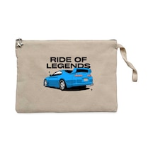 Toyota Supra Ride Of Legends Krem Clutch Astarlı Cüzdan / El Çantası