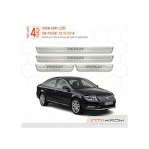 Volkswagen Passat 2010-2015 Uyumlu Satine Krom Kapı Koruma Eşiği