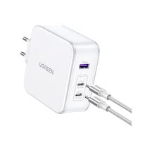 Nexode Usb-a+2 Usb-c 140w Gan Tech. & Usb-c Kablosu 2 M, Beyaz