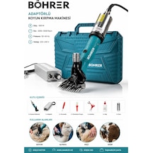 Böhrer Ba011340 Adaptörlü Koyun Kırpma Makinesi 500w Büyükbaş Küçükbaş Hayvan Tıraş Makinesi