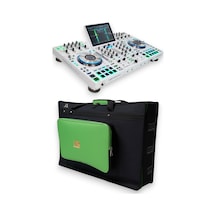 Prime 4+ Setup İçin Uyumlu Soft Case Taşıma Çantası. Siyah Yeşil.