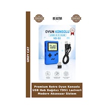 Premium Retro Oyun Konsolu Usb Hub Dağıtıcı Yd51 Lacivert Modern Aksesuar Sistem
