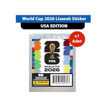 World Cup 2026 X1 Adet Usa Edition Lisanslı Sticker Paketi Toplam 7 Sticker