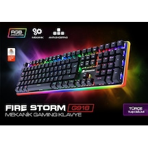 Gamebooster Fire Storm G918 RGB Mekanik USB Q Klavye