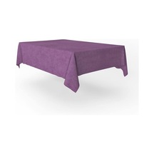 Goccia Kadife Dokulu Siyah Masa Örtüsü Mor, 140x220 Çok Renkli