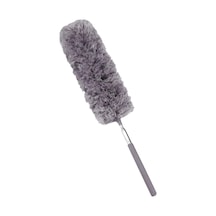 240 Cm Teleskopik Uzatılabilir Mikrofiber Yumuşak Başlıklı Toz Alma Fırçası, Püskülü Bükülebili Asorti