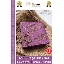 Lavanta %100 Doğal Güzel Kokulu El Yüz Saç Vücut Orijinal Bitkisel Lavanta Sabunu 120g - 8 Adet Karışık