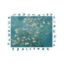 Ahşap Puzzle Yetişkin - Van Gogh Badem Ağacı - 450 Parça, 29 X 39 Cm - Yapıştırıcı Folyo Dahil