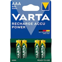 Varta 56703 800 mAh AAA Şarj Edilebilir İnce Kalem Pil 4'lü