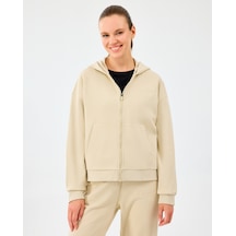 Skechers W Essential Full Zip Sweatshirt Kadın Gri Sweatshirt S2610016-1550 Gri