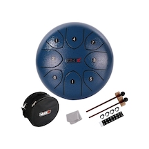 Midex Td-88bl Çelik Dil Davul Handpan 8 İnç 8 Ton Steel Tongue Drum Full Set