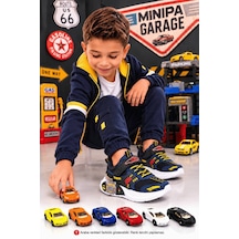 Minipa Garaj Tabanlı, Çift Metal Arabalı, Ortopedik Çocuk Spor Ayakkabı Lacivert