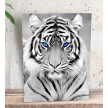 Bk Gift Tiger Tasarımlı Dekoratif Mini Kanvas Tablo 15x20cm-1