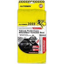 Tüm Yüzeylere Uygun Yüksek Performans Mikrofiber Temizlik Bezi 50 x 50 CM Sarı