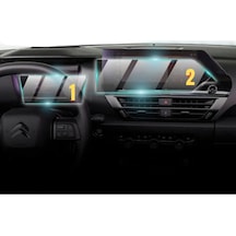 Citroen C4x 10 İnç 2024 Hayalet Gösterge Ve Multimedya Uyumlu Nano Ekran Koruyucu