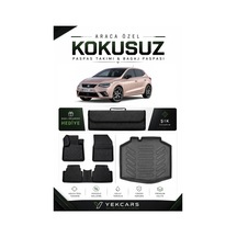 Seat İbiza 2020 Model Aracınıza Özel 4d Karbonlu Kauçuk Paspas Takımı Ve Bagaj Havuzu
