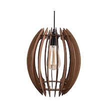 Vedemo Tekli Sarkıt Plywood Ahşap Avize