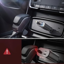 Jr-ccl07 3&apos Ü 1 Arada Geri Çekilebilir Araç Şarj Cihazı - Çift Usb Ve Tip-c Bağlantı Noktaları, Hızlı Şarj, Yerden Tasarruflu Tasarım, Akıllı Telefonlar Ve Tabletlerle Uyumlu - Koyu Gri