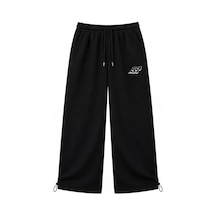 Zaee 95 Nakışlı Ayarlanabilir Paça Baggy Eşofman Altı Siyah