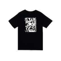 Stoned&Fame Blue Lock, Don Lorenzo Anime Baskılı Unisex %100 Pamuk Siyah T-shirt SIYAH