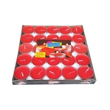 OntonTea Light Mum Kırmızı Renk 50 Adet