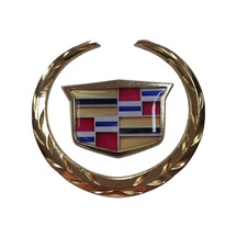 Etiketçilere Özel Cadillac Metal Döküm Arma Gold Sarısı